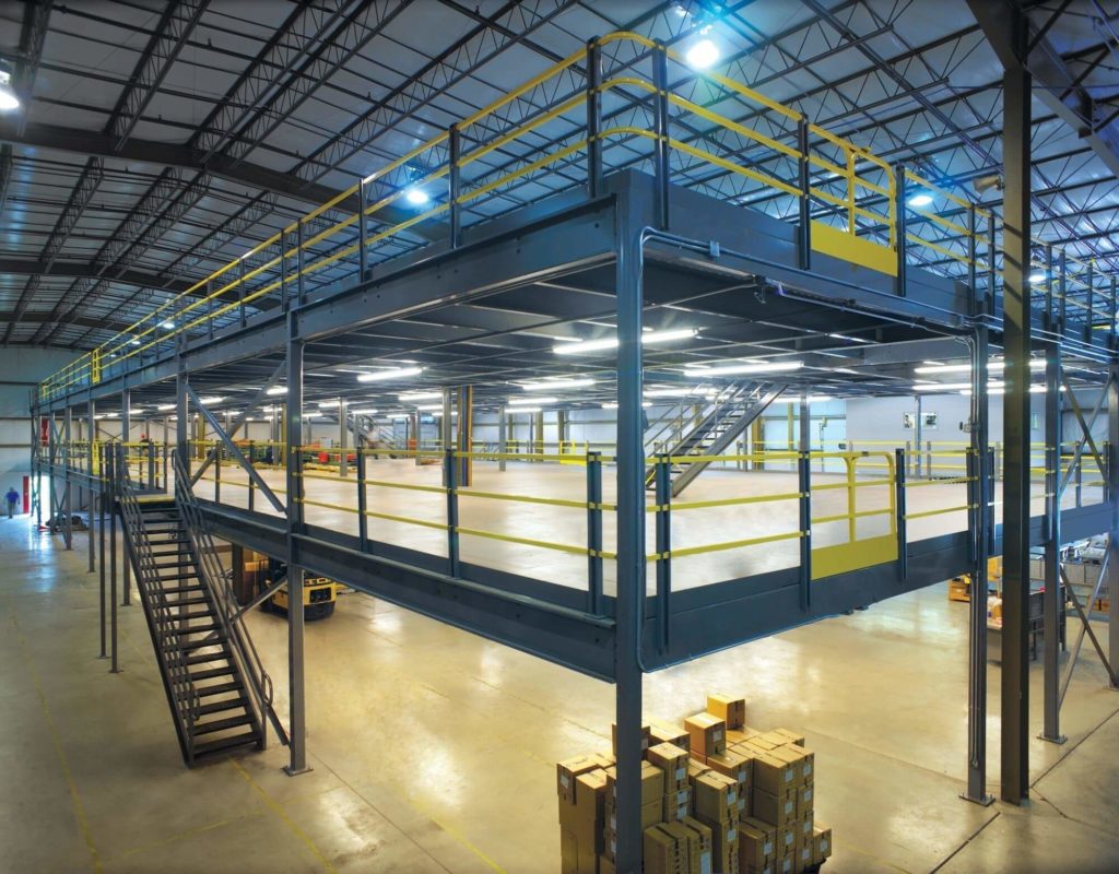 Warehouse Mezzanine System for aviation parts manufacturer