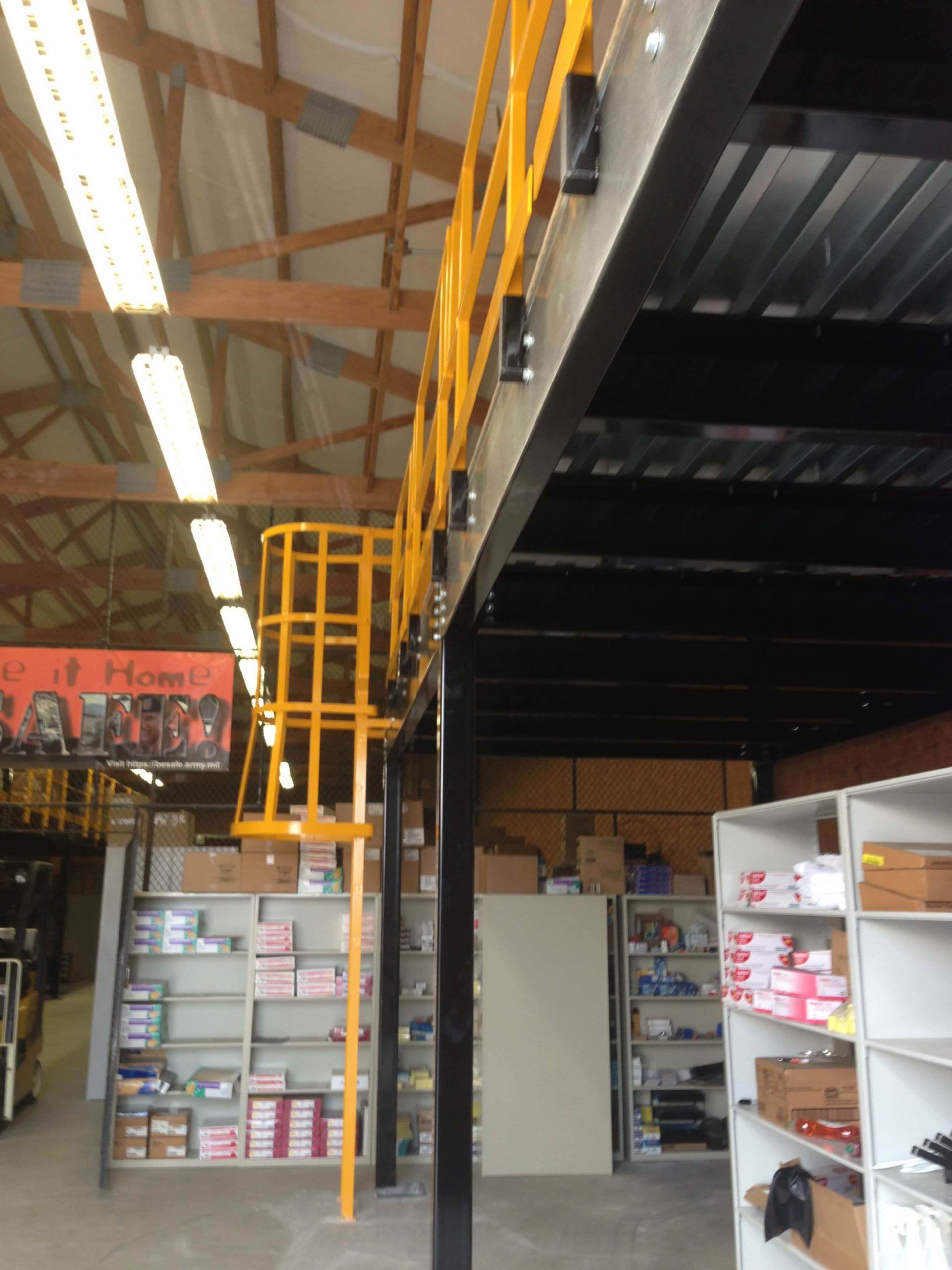 modular mezzanine ladder